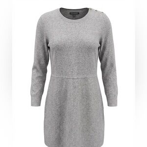 Banana Republic Heather Gray Long Sleeve Dress